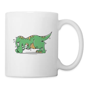 T-Rex Hates Push-ups Push-ups Funny Humor - Mug - white - Right