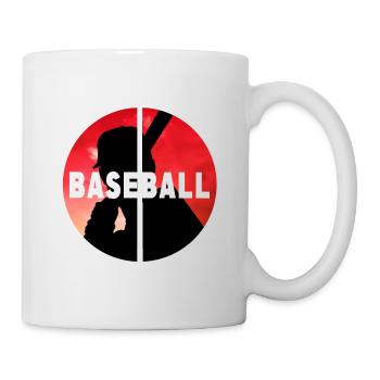 Baseball Baseballspieler USA Sport Vintage Retro - Tasse - Weiß - Rechts