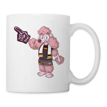 Fan Pudel Deutschland - Tasse - Weiß - Rechts