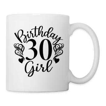 30e anniversaire Femmes Son anniversaire Fille 30 ans - Mug blanc - blanc - Droite