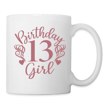 13th Birthday Women Her Birthday Girl 13 Years Old - Mug - white - Right