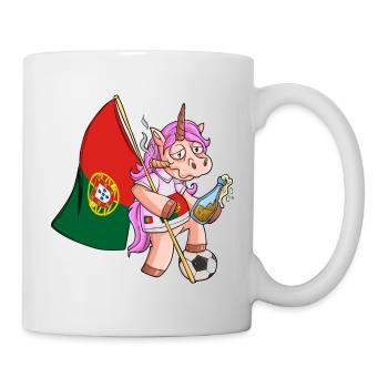 Portugiesen Party Einhorn - Tasse - Weiß - Rechts