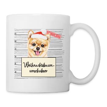 Weihnachtsbaum Umschubser Pommerscher - Tasse - Weiß - Rechts
