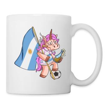 Argentinisches Party Einhorn - Tasse - Weiß - Rechts