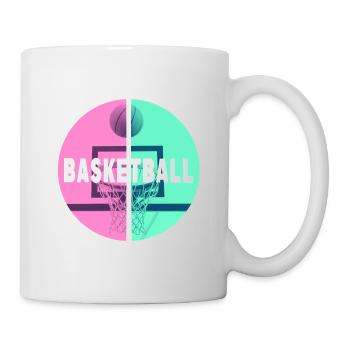 Basketteur Basketteur Basket Dunking Sport Vintage - Mug blanc - blanc - Droite