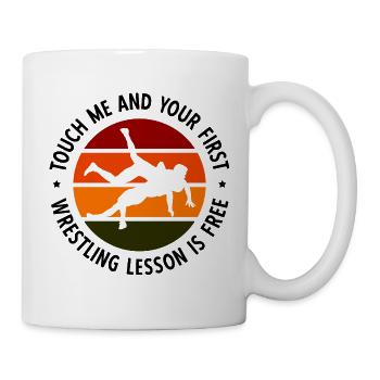 Grappling Martial Arts Wrestling - Tasse - Weiß - Rechts