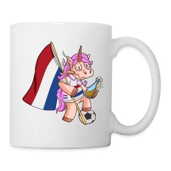 Holländer Party Einhorn - Tasse - Weiß - Rechts