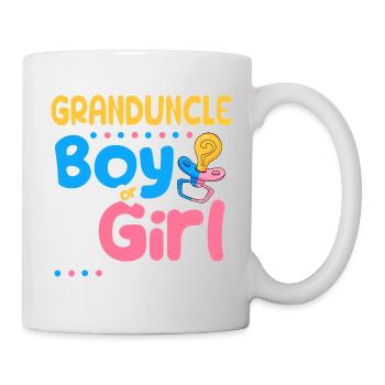Pink or Blue Granduncle Loves You Best Uncle Ever - Tasse - Weiß - Rechts