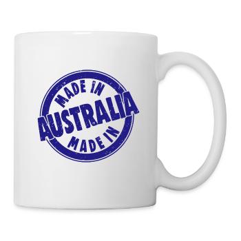 Fabriqué en Australie style rétro - Mug blanc - blanc - Droite
