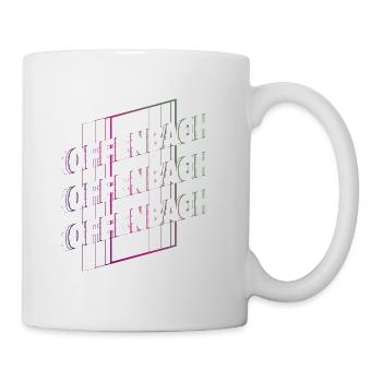 Offenbach Deutschland Stadt Schrift Skyline Heimat - Tasse - Weiß - Rechts