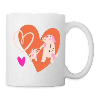Mama Kind - Tasse - Weiß - Rechts