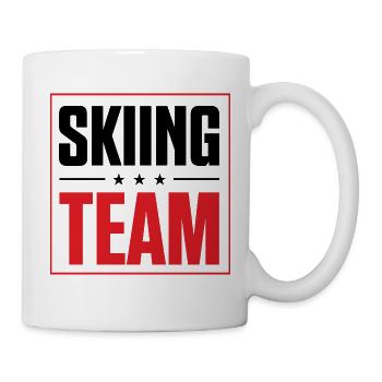 Équipe de ski - Mug blanc - blanc - Droite