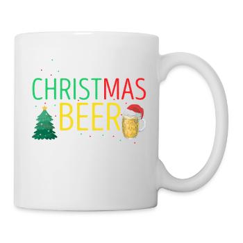 This Is My Christmas Beer Shirt Retro Beer Lover - Tasse - Weiß - Rechts