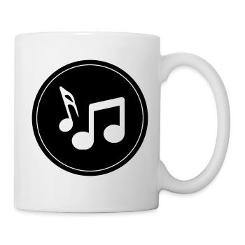 Notes de musique - Mug blanc - blanc - Droite