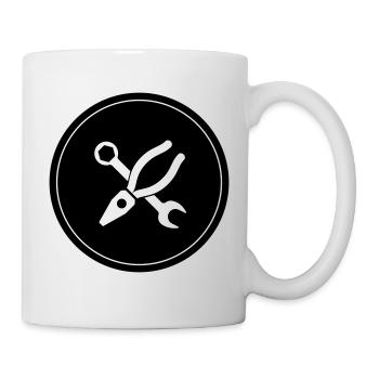Icône de pince - Mug blanc - blanc - Droite