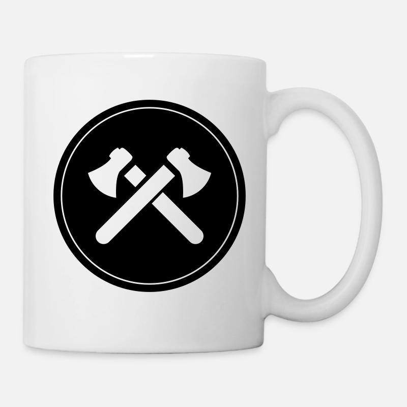 Symbole de hache - Mug blanc - blanc