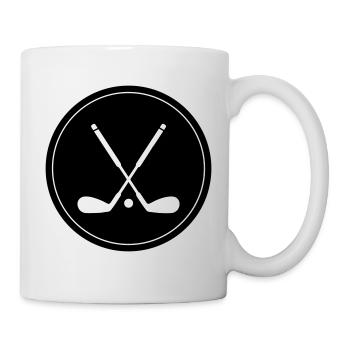 Golf symbol - Tasse - Weiß - Rechts