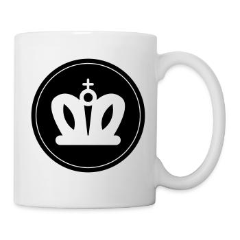 Krone - Tasse - Weiß - Rechts