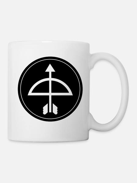 Pfeil und Bogen - Tasse - Weiß