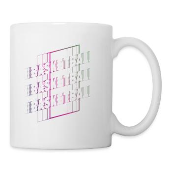 Basketball Basketballer Sport Fan Schrift Bunt - Tasse - Weiß - Rechts