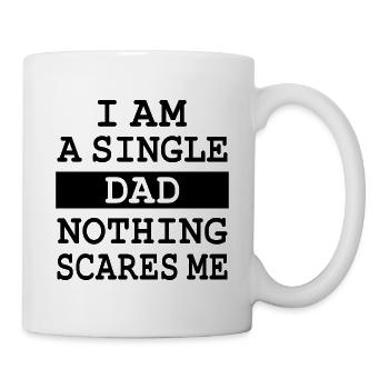 Ich bin alleinerziehender Vater - Tasse - Weiß - Rechts