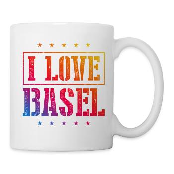 I Love Basel - Tasse - Weiß - Rechts