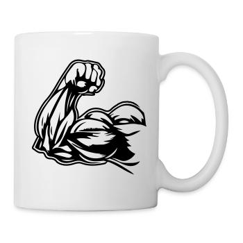 Arm Muscles Biceps - Mug - white - Right
