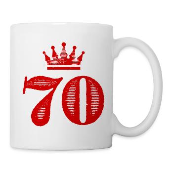 70 Number Crown - Mug - white - Right