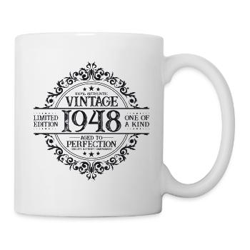 Born 1948 Vintage Birthday Gift - Mug - white - Right