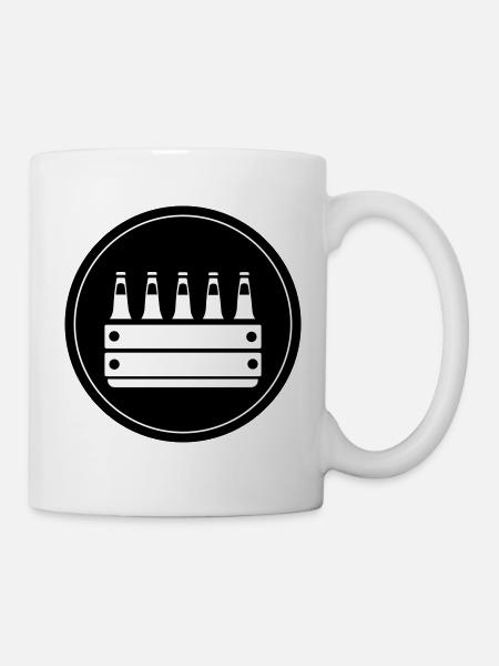 Bierkiste Kiste Bier - Tasse - Weiß