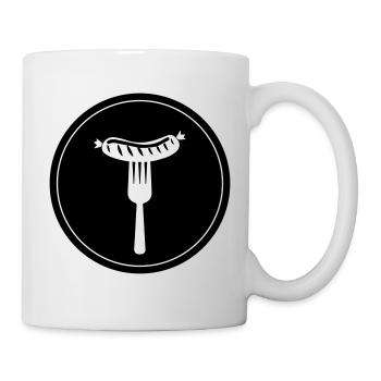 Icône de la viande Bratwurst - Mug blanc - blanc - Droite