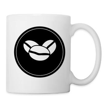 Icône du grain de café - Mug blanc - blanc - Droite