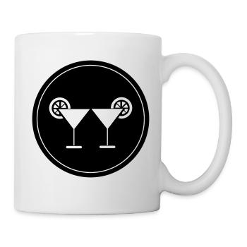 Cocktail Icon - Tasse - Weiß - Rechts