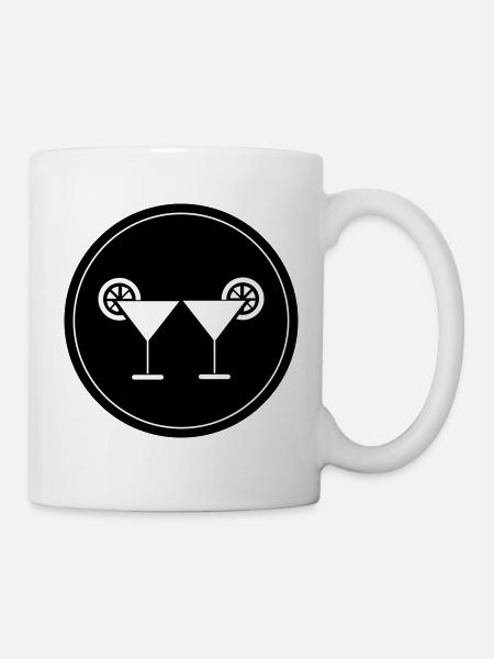 Cocktail Icon - Tasse - Weiß
