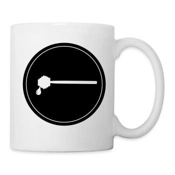 Stick chisel symbol beekeeper - Mug - white - Right