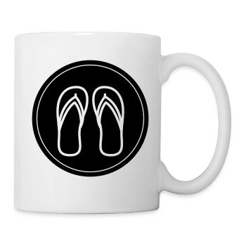 Flip-flops icon - Mug - white - Right
