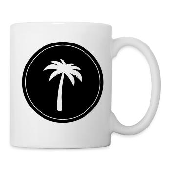 palme symbol - Tasse - Weiß - Rechts