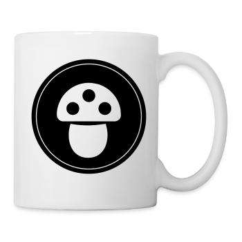 Symbole des champignons - Mug blanc - blanc - Droite