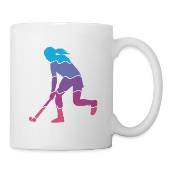 Feldhockey Spielerin Mädchen Frauen Hockey - Tasse - Weiß - Rechts
