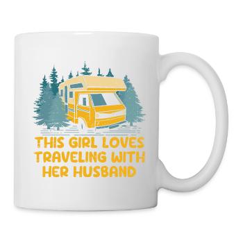 This Girl Loves Traveling With Her Husband - Mug - white - Right