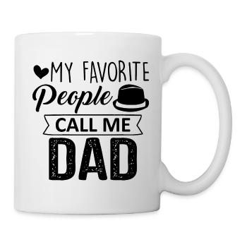 Sie Nennen mich Dad, Papa und Papi - Tasse - Weiß - Rechts