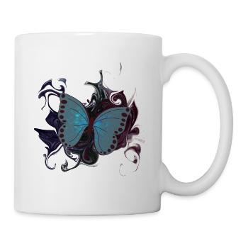 Schmetterling - Tasse - Weiß - Rechts