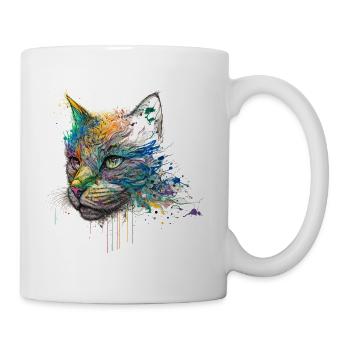Chat Chat Motif Animaux Cadeau Art Animal Motif - Mug blanc - blanc - Droite