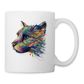Chat Chat Motif Animaux Cadeau Art Animal Motif - Mug blanc - blanc - Droite
