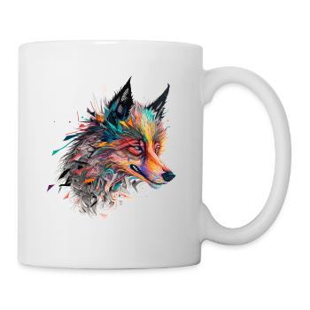 Fox Fox Motif Animals Gift Art Animal Motif - Mug - white - Right