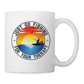 Lustiger Angler Fischer Spruch Angeln - Tasse - Weiß - Rechts