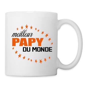 Meilleur Papy Du Monde - Mug blanc - blanc - Droite