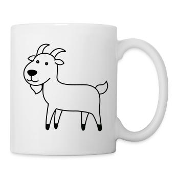Mountain Goat Comic Animal - Mug - white - Right