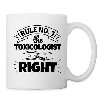 TOXICOLOGIST funny gift - Mug - white - Right