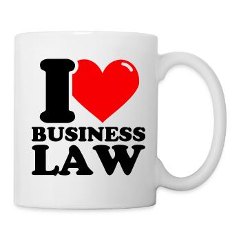 J’aime le droit des affaires - Mug blanc - blanc - Droite